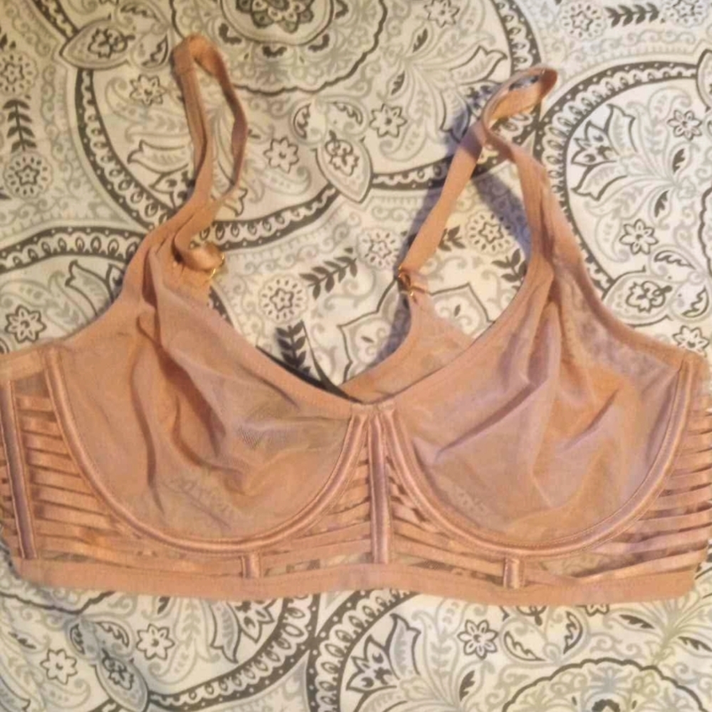 Victoria's Secret Tan Mesh Bra